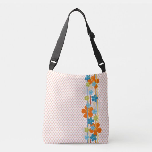 Sinaasappel Multi-kleur Crossbody Tas (Voorkant)