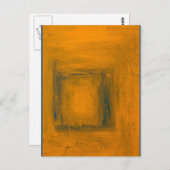 "Sinaasappel naar blauw en terug" Briefkaart afdru (Voorkant / Achterkant)