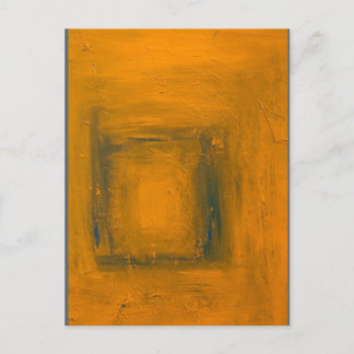 "Sinaasappel naar blauw en terug" Briefkaart afdru