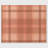 Sinaasappel najaar Herfst Pset Tartan Cadeaupapier (Vlak)
