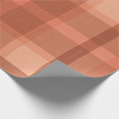 Sinaasappel najaar Herfst Pset Tartan Cadeaupapier (Hoek)