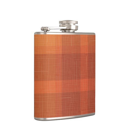 Sinaasappel najaar Herfst Pset Tartan Heupfles (Rechts)