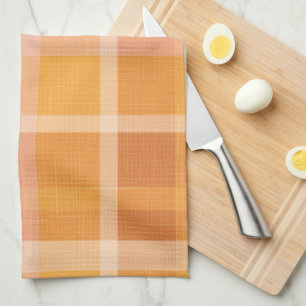 Sinaasappel najaar Herfst Pset Tartan Kitchen T Theedoek
