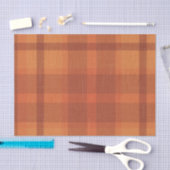 Sinaasappel najaar Herfst Pset Tartan Tissuepapier (Craft)
