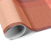 Sinaasappel najaar Herfst Pset Tartan Wrapping P Cadeaupapier (Rol Hoek)