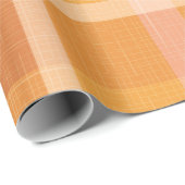 Sinaasappel najaar Herfst Pset Tartan Wrapping P Cadeaupapier (Rol Hoek)