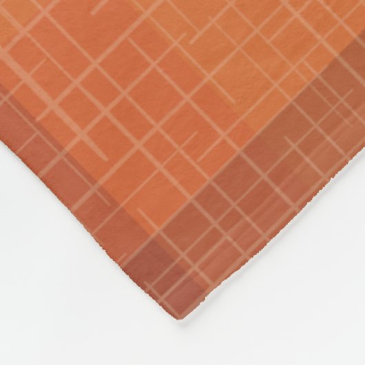Sinaasappel najaar Herfst Pset Tartan Wrapping P Fleece Deken (Hoek)