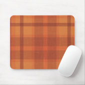 Sinaasappel najaar Herfst Pset Tartan Wrapping P Muismat (Met muis)