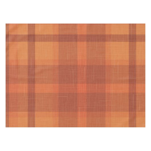 Sinaasappel najaar Herfst Pset Tartan Wrapping P Tafelkleed (Voorkant (Horizontaal))