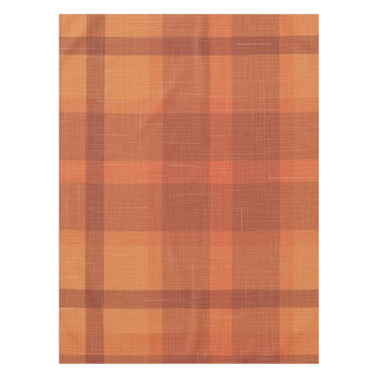 Sinaasappel najaar Herfst Pset Tartan Wrapping P Tafelkleed (Voorkant)