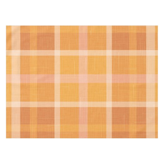 Sinaasappel najaar Herfst Pset Tartan Wrapping P Tafelkleed (Voorkant (Horizontaal))