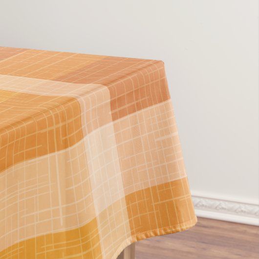 Sinaasappel najaar Herfst Pset Tartan Wrapping P Tafelkleed (Voorbeeld)