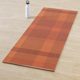 Sinaasappel najaar Herfst Pset Tartan Yogamat