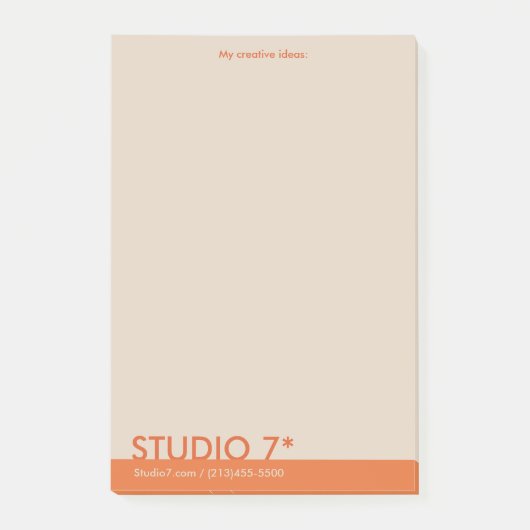 Sinaasappel - Natuurlijke reeks Post-it® Notes (Voorkant)