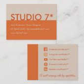 Sinaasappel - Natuurlijke reeks Visitekaartje (Voorkant / Achterkant)