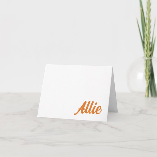 SINAASAPPEL, NAVY Auburn, AL gepersonaliseerde Kaa Bedankkaart (Voorkant)