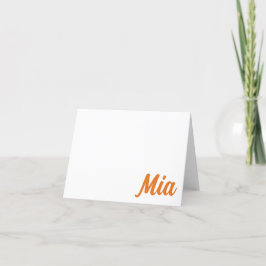 SINAASAPPEL, NAVY Auburn, AL gepersonaliseerde Kaa Bedankkaart