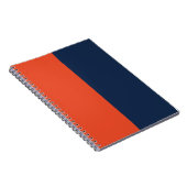 Sinaasappel & Navy Blue CUSTOM Notitieboek (Rechterzijde)