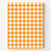 Sinaasappel Notitieboek Gingham (Achterkant)