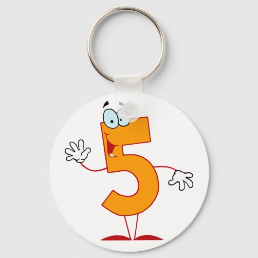 Sinaasappel Nummer 5 Sleutelhanger (Voorkant)
