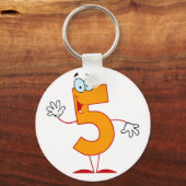Sinaasappel Nummer 5 Sleutelhanger (Voorkant)