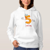 Sinaasappel Nummer 5 Vrouwen Hoodie (Voorkant)