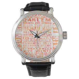 Sinaasappel NYC-groepen Horloge