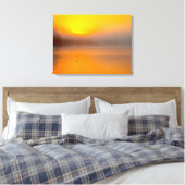 Sinaasappel Ombre Sunrise herfstkleuren Natuur Fot Canvas Afdruk (Insitu (Slaapkamer))