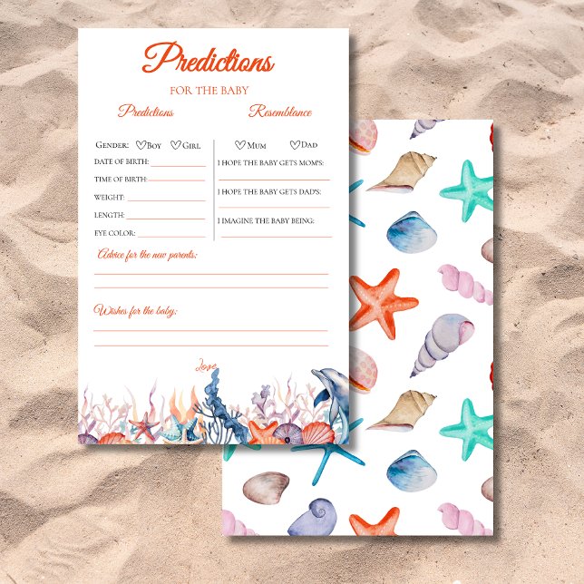 Sinaasappel onder het zee baby shower voorspelling (Creator heeft geüpload)