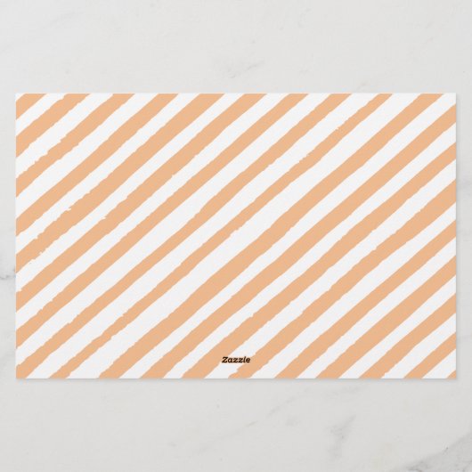 Sinaasappel onze kleine pompoen baby shower voorsp briefpapier (Achterkant)