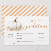 Sinaasappel onze kleine pompoen baby shower voorsp briefpapier (Voorkant / Achterkant)