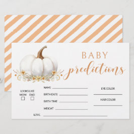 Sinaasappel onze kleine pompoen baby shower voorsp briefpapier