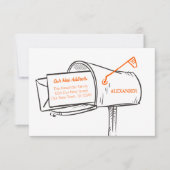 Sinaasappel Onze nieuwe adresmailbox verplaatsen (Voorkant)