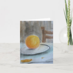 Sinaasappel op Bord pastel notecard door Brad Hine Kaart
