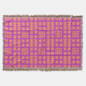 Sinaasappel op de Magenta Welse Deken van het (Voorkant)