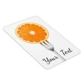 Sinaasappel op een vork magneet (Rechterzijde)