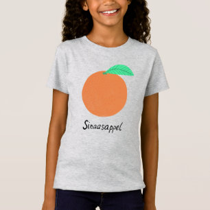 Sinaasappel Oranje Nederlandse Fruity Fun Food Art T-shirt
