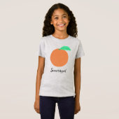 Sinaasappel Oranje Nederlandse Fruity Fun Food Art T-shirt (Voorkant volledig)