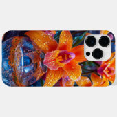 Sinaasappel orchidee bloem Case-Mate iPhone case (Achterkant (horizontaal))