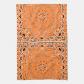 Sinaasappel oriëntaals ontwerp handdoek (Verticaal)