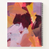 SINAASAPPEL & PAARSE | Abstracte kunst gepersonali Notitieboek (Achterkant)