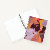 SINAASAPPEL & PAARSE | Abstracte kunst gepersonali Notitieboek (Binnen)