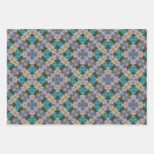 Sinaasappel & Paarse Verpakking Papier Blad Set va Inpakpapier Vel (Voorkant 2)