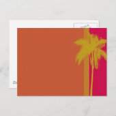 Sinaasappel palmboom briefkaart (Voorkant / Achterkant)