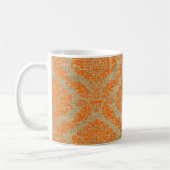 Sinaasappel Parisian Moods Damask Coffee Mok (Links)