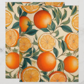  Sinaasappel Patroon Briefpapier Papier (Voorkant / Achterkant)