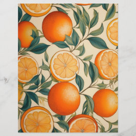  Sinaasappel Patroon Briefpapier Papier