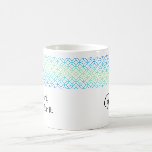 Sinaasappel Peel Border Gepersonaliseerde Mok (Center)