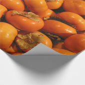 Sinaasappel Persimmon Fruits, vers Cadeaupapier (Hoek)