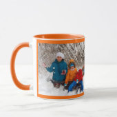 Sinaasappel Personaliseer Fototemplate Geschenk Ko Mok (Links)